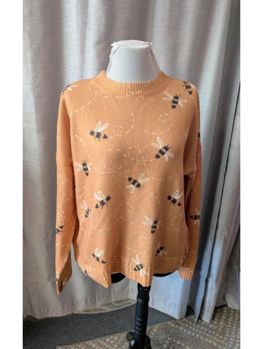 SOLD Yellow Honeybee Sweater 2X XXL